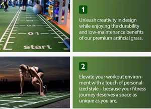 <span class=keywords><strong>Gazon</strong></span> artificiel noir personnalisé pour salle de sport, marquage de terrains, sol sportif intérieur, tapis de sol pour gym - Product Image 4