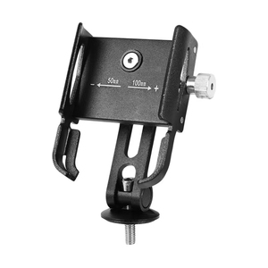 Support de vélo rotatif à 360 degrés, réglable en longueur, en aluminium, pour guidon de vélo, support de téléphone portable durable et léger à clipser pour l'extérieur - Product Image 1