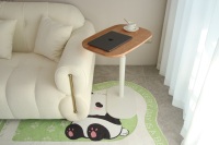 Table d'appoint ADA ergonomique rotative à 360°, réglable en hauteur, en MDF, avec levage pneumatique, table basse multifonctionnelle, meubles de salon