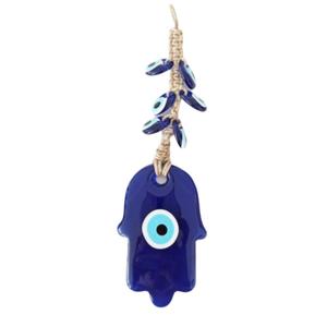 Pendentif à pampilles œil de Fatima bleu style européen et américain, œil du diable créatif, décoration murale pour salon et intérieur de voiture - Product Image 1