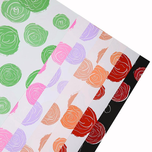 Carta da Regalo di Lusso <span class=keywords><strong>Floyd</strong></span> Rose, Carta per Confezioni Regalo Monofacciale con Rivestimento in PE per Bouquet Impermeabili - Product Image 1