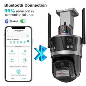 <span class=keywords><strong>Cam</strong></span>éra <span class=keywords><strong>de</strong></span> sécurité extérieure Minlang à trois objectifs, suivi automatique, WiFi sans fil, IP66, <span class=keywords><strong>cam</strong></span>éra CCTV pour chantier <span class=keywords><strong>de</strong></span> construction, ranch, villa - Product Image 3