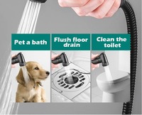 Ensemble de douche de salle de bain Deao noir mat à affichage numérique et mitigeur de douche en cuivre chaud et froid