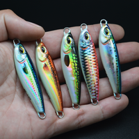 JIGGINGSOUL-RTS-322-30g40g Jigs métalliques imprimés en 3D pour la pêche au petit tarpon, Little Slow Jig, Jack, Jig pour eau salée, Lumière UV
