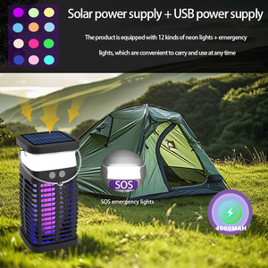 Lámpara Solar Antimosquitos para Exteriores, Modelo ZS-071, 110V, Fotocatalítica con Descarga Eléctrica, para Restaurantes y Patios - Product Image 3