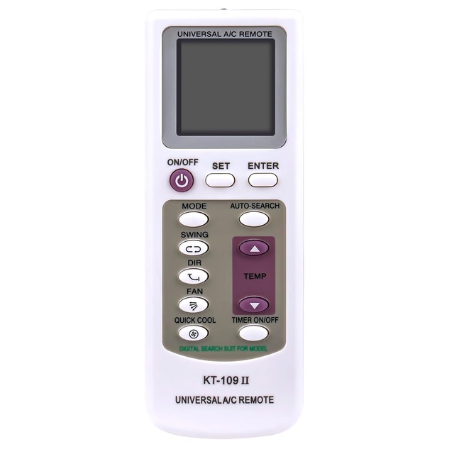 KT-109II Replace Air Conditioner Remote Control Universal Air Conditioner Remote KT-109 II Fit for All Brands Air Conditioner