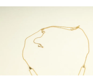 Collier à deux niveaux en or massif de qualité supérieure avec pendentif disque en diamant de laboratoire, bijoux fins, cadeau d'anniversaire de mariage pour femmes - Product Image 4