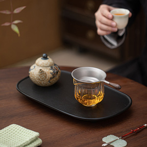 Tinh khiết Titanium trà lọc thủy tinh công bằng Cup Set Trà Lá lọc màn hình - Product Image 4