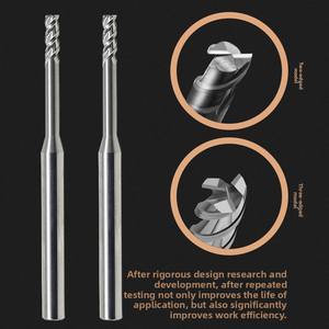 مجموعة أدوات طحن مربعة طويلة العنق بثلاثة شفرات لطحن الألومنيوم - Product Image 5