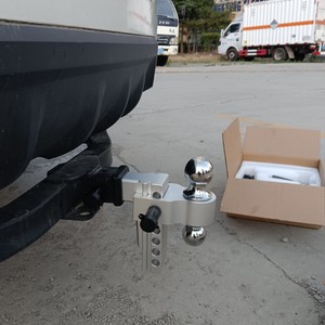 2024 aleación de aluminio ajustable 6 "brazo de suspensión de brazo de remolque 6" Enganches de remolque de caída montaje de bola de almacenamiento de remolque - Product Image 6