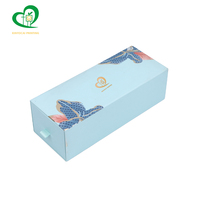 Boîtes cadeaux en papier pour chocolats à la truffe avec logo personnalisé de qualité alimentaire, avec séparateurs, boîte à bonbons noire de luxe