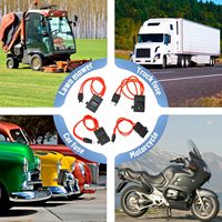 Tambahkan sambungan sekring mini tipis Micro2, dudukan sekring 32V low ATC ATO untuk mobil, truk, SUV.