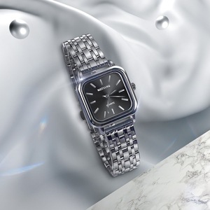 Fashion Art Women's Quartz <strong>Watch</strong> Square Dial Stainless Steel <strong>Watch</strong> Retro Simple Women's <strong>Watch</strong> - Product Image 2