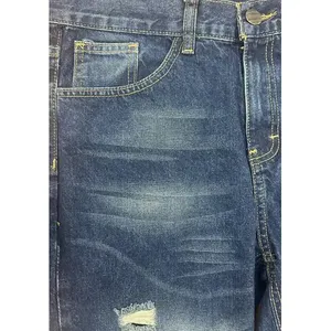 Jeans da Uomo Adrenaline a Gamba Dritta, Denim Blu Effetto Usurato, Vita Media, 5 Tasche - Product Image 6