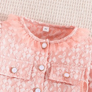 Set Casual Primaverile e Autunnale per Ragazze, Giacca a Maniche Lunghe e Vestito, <span class=keywords><strong>2</strong></span> Pezzi, <span class=keywords><strong>2</strong></span>-8 <span class=keywords><strong>Anni</strong></span> - Product Image 5