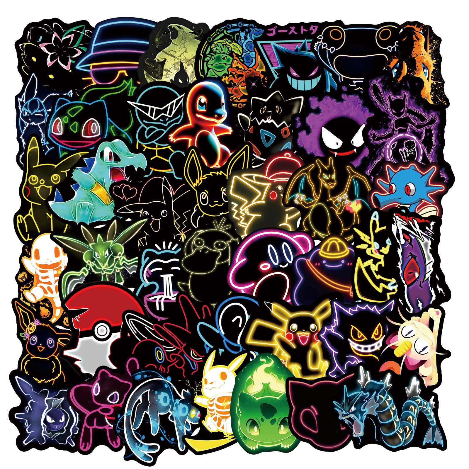 カラフルな楽しさ、 ポケモンステッカー ：あなたのデザインに気まぐれ
