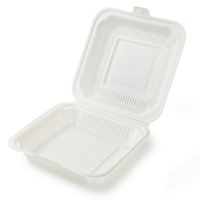 Conteneur alimentaire jetable biodégradable et écologique, boîte d'emballage alimentaire compostable personnalisée pour restaurant, vente en gros, événements et fêtes