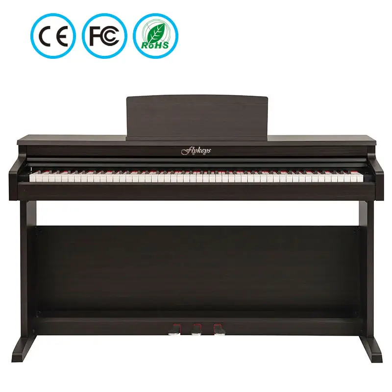 Electronic 88 Key Hammer Action Weighted Keyboard Upright Digital Piano Electric Piano Built-In Speakers Music Instrument LK03S