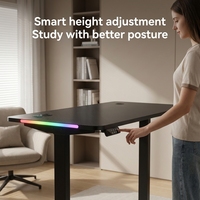 Bureau de jeu moderne en métal pour étudiants - Utilisation commerciale et domestique - Conception extensible