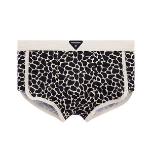 क्रॉस बॉर्डर थोक पुरुषों की ट्रेंडी अल्ट्रा-पतली बर्फ रेशम अंडरपैंट सेक्सी तेंदुए प्रिंट चार-कॉर्नर पैंट - Product Image 6