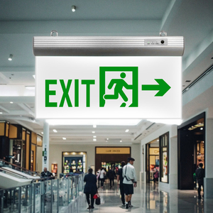 An toàn huỳnh quang khẩn cấp Exit đăng trong nhà sử dụng màu xanh lá cây customaluminum + Acrylic Exit Đăng Board - Product Image 5