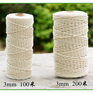 Bán Sỉ Dây Cotton Tự Nhiên 100% <span class=keywords><strong>3Mm</strong></span> Bộ Macrame Cotton Tự Làm Dây Cotton Xoắn Dây Trang Trí Giáng Sinh 200 Mét/cuộn - Product Image 4