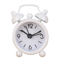 Réveil de bureau silencieux innovant de 1 pouce, fait main, avec fonction snooze, design vintage, mouvement à quartz, mini en métal, logo personnalisé, pour la maison