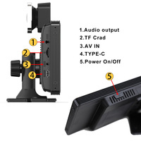 Moniteur portable H505F pour voiture, écran CarPlay 10,26 pouces, caméra embarquée sans fil CarPlay Android avec affichage DVR