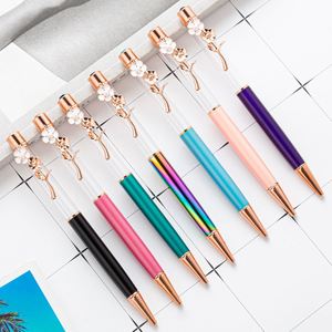 DIY <b>Empty</b> Tube Metal Ballpoint Pen Manufacturer New Creative Four-Leaf Clover Custom Logo Office Stationery Manufacturer - Product Image 6