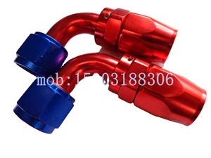 Adaptador de ajuste de aluminio y combustible, extremo de manguera giratoria <span class=keywords><strong>AN</strong></span>-12 AN12, de flujo rápido - Product Image 2