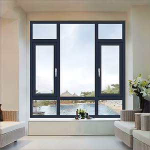 Fenêtre à battant en aluminium avec double vitrage insonorisé, personnalisable en couleur, taille, inclinaison et ouverture vers l'intérieur ou vers l'extérieur - Product Image 3