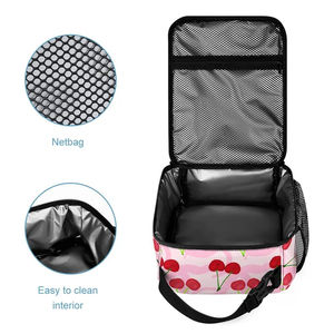 Ensemble de sac à dos rose Offre Spéciale avec motif imprimé <span class=keywords><strong>cerise</strong></span>, y compris sac à lunch et étui à crayons pour <span class=keywords><strong>cartable</strong></span> pour enfants - Product Image 5