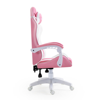 Chaise de jeu de course ergonomique rose de haute qualité Offre Spéciale chaise de PC élévatrice pivotante avec fonction de massage conception OEM ODM