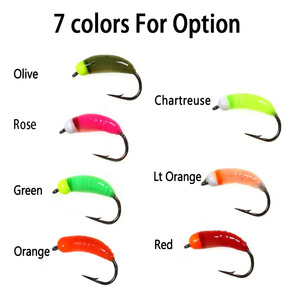 Tête de perle de tungstène UV et lumineuse <span class=keywords><strong>Nymphe</strong></span> Scud Bug Worm Fly Barbed Caddis Larvae Insect Baits Fast Sinking Trout Fishing Leurres - Product Image 3