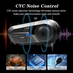 Full Duplex intercom Tai nghe xe máy Bluetooth Mũ bảo hiểm intercom auriculares Para casco tactico - Product Image 4