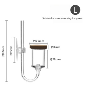 USMILEPET Aquarium CO2-Diffusor Zerstäuber Feine Blasen Mikro-Keramikscheibe Inline-Auslauf Pflanzenbecken Kohlendioxid-Reaktor - Product Image 6