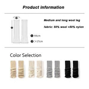 Chaussettes longues d'hiver élégantes avec logo personnalisé, chaussettes en tricot à effet plissé, chaussettes longues pour femmes, chaussettes chaudes d'hiver - Product Image 3