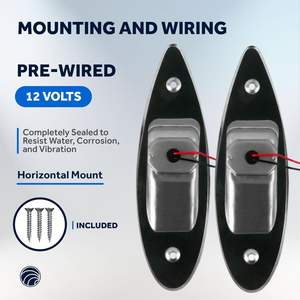 <span class=keywords><strong>Feu</strong></span> <span class=keywords><strong>de</strong></span> <span class=keywords><strong>navigation</strong></span> 12V Shark Eye, étanche, LED marine, pour coque avant, coque arrière et côté, en acier inoxydable, rouge et vert, signalisation <span class=keywords><strong>de</strong></span> <span class=keywords><strong>navigation</strong></span> - Product Image 2