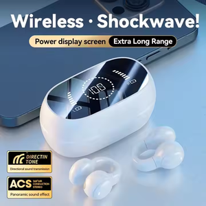 NUEVOS Auriculares de Conducción Ósea M47 con Clip para la Oreja, Sin Introducción en el Oído, Pantalla Digital, Larga Duración, 5.3 ENC, Carga Inversa - Product Image 4
