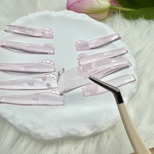 Cinta multicolor, Gel elevador de pestañas, tira de plástico reutilizable Rosa Flexible, máscara sin olor para maquillaje, rizador de pestañas eficaz - Product Image 3