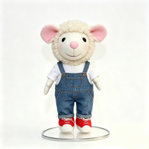 Peluche de oveja personalizado, animal de peluche de oveja, muñeco de peluche de cordero, peluche de animal de granja, lindo peluche de oveja - Product Image 1