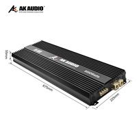 Amplificateur de voiture mono bloc AK-DG8 6000W RMS classe D, amplificateur audio professionnel haute puissance 1 canal pour caisson de basses