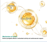 Capsule de coenzyme Q10 et vitamine E en gélule molle 400 mg, marque privée OEM ODM, complément alimentaire pour le soutien immunitaire