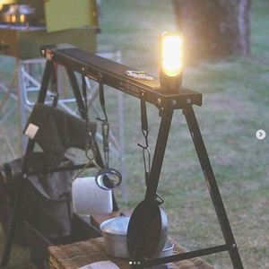 Outdoor Lightweight Aluminum and Portable Detachable Camping Hanging Accessories <b>Rack</b> With Hook - Product Image 4