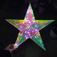 Diverses formes Décoration de Noël Rideaux de fête Mariage Étoiles au néon Lumières LED