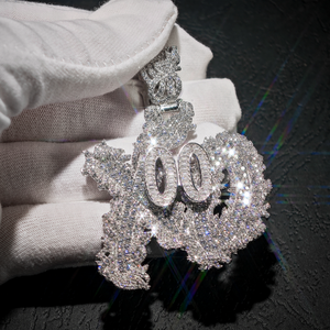 Hip Hop GRA Bling Iced Out VVS Moissanite 925 Sterling Silver Pass Diamond Tester Cluster Custom Letter <span class=keywords><strong>XO</strong></span> Pendant pour hommes - Product Image 1