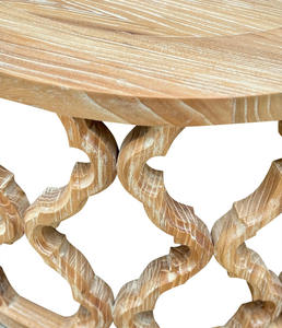 Table basse portable en bois massif naturel minimaliste, design traditionnel pour salon, appartement et villa - Product Image 2