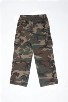 Jean cargo OEM pour homme en denim camouflage forestier, orné de strass, multi-poches, délavé vintage, coupe ample