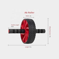 Roue abdominale Zakerda en caoutchouc EVA avec noyau en acier inoxydable, équipement d'entraînement musculaire, entraînement de fitness, salle de sport, maison