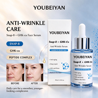 Soin Visage Liquide Anti-Âge et Anti-Rides au Peptide de Cuivre Bleu Pur Végétalien GHK-Cu, Acide Hyaluronique, Raffermissant et Éclaircissant, Marque Propre